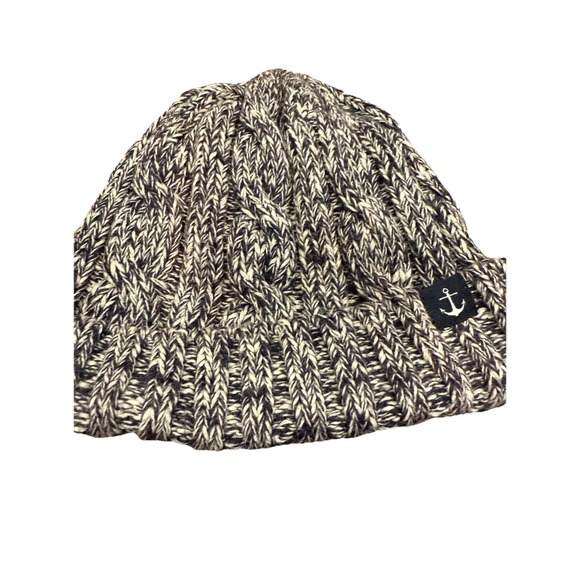 Janie And Jack Outfit Navy Corduroy Marled Sweater Beanie Cap Hat Knit - Picture 3 of 7